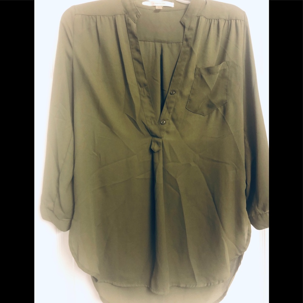 Olive green top